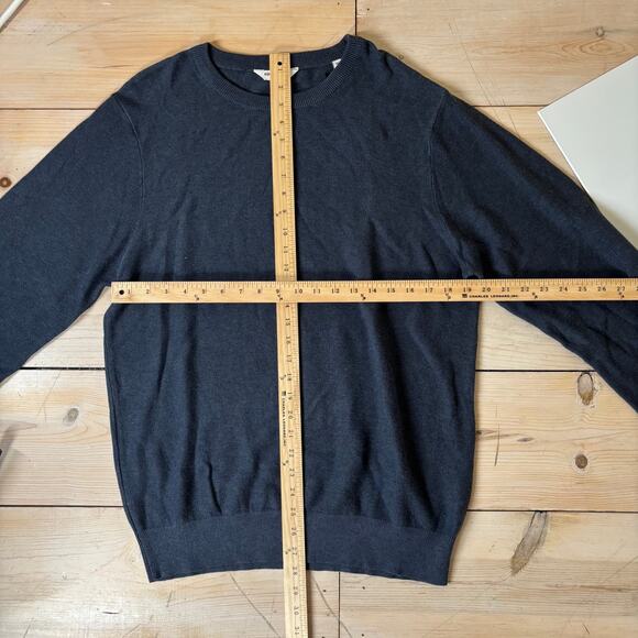 Kenneth Cole NWT Men's Heathered Navy Pullover Crew Neck Sweater Size XXL - Picture 8 of 8